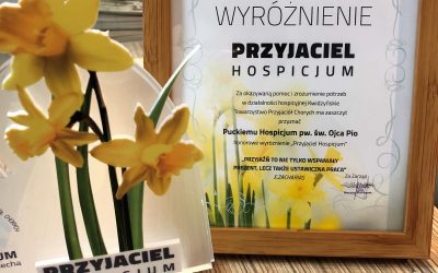 Wyróżnienie dla Puckiego Hospicjum.