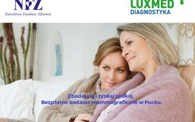 Bezpłatne badania mammograficzne w Pucku